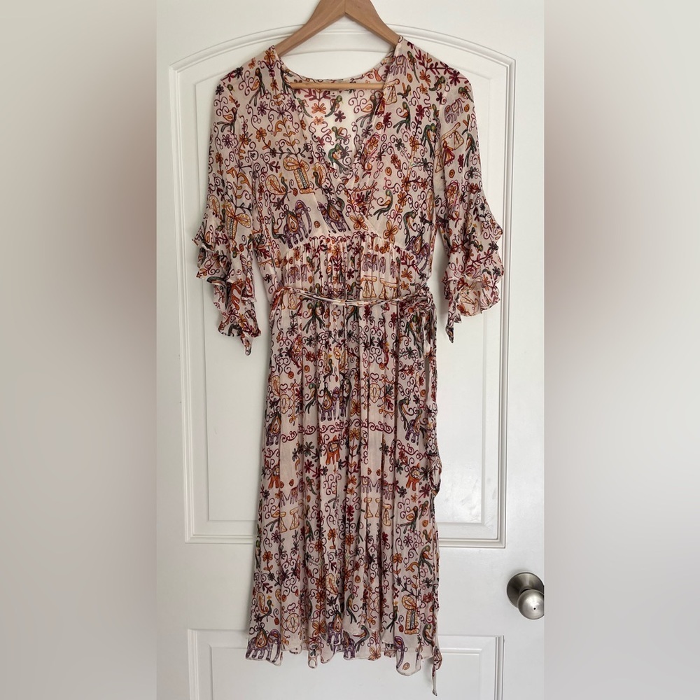 Vini Kawen Vintage Floral Print Dress